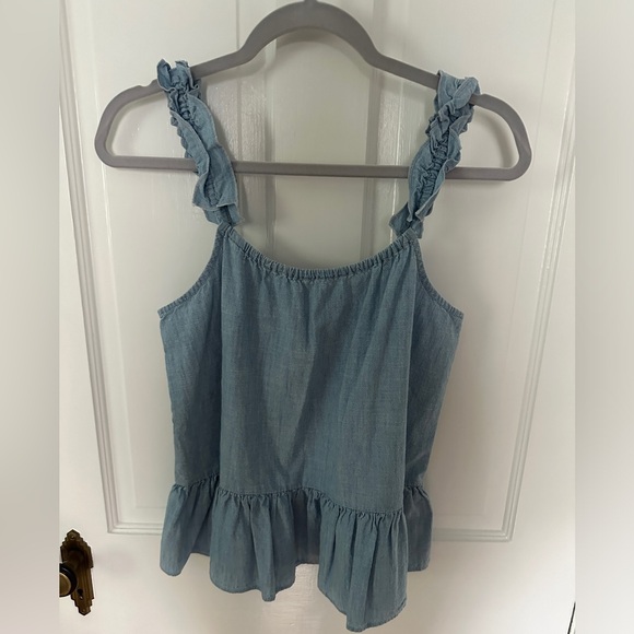 Madewell | Denim Peplum Cami | Size: 0 - Picture 3 of 5